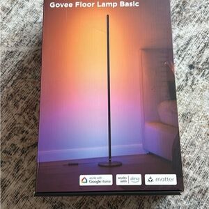 Govee Floor Lamp Basic - Black RGB Smart LED Floor Lamp